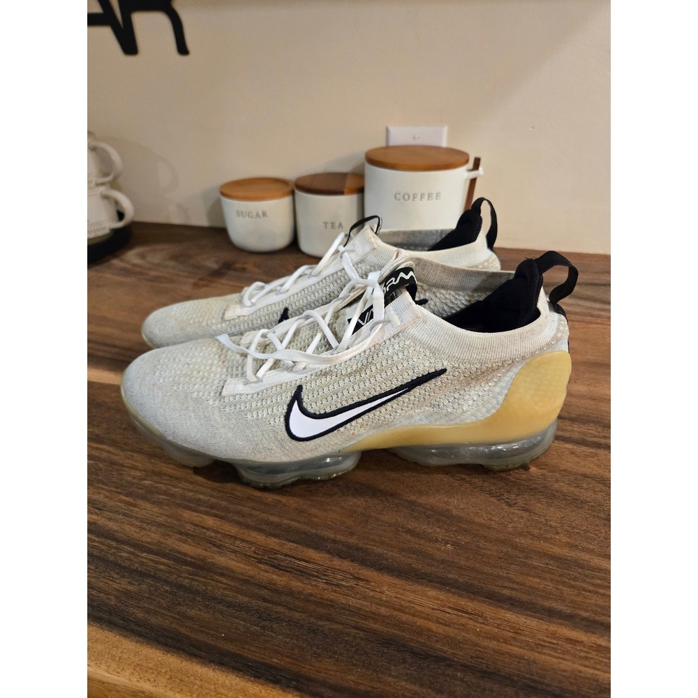 Nike Air Vapormax 2021 FK White Black Pure Platinum DH4084-100 Mens 12